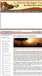 Mobile Screenshot of africabudgettour.com
