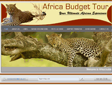 Tablet Screenshot of africabudgettour.com